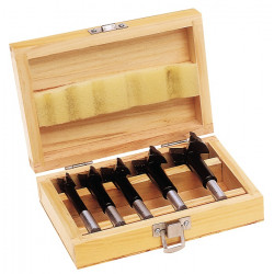 Kunstbohrersatz 5 tlg.hartmetallbestückt D.15,20,25,30,35mm Holzkasette PROMAT Kunstbohrersatz 5 tlg.hartmetallbestückt D.15,20,25,30,35mm Holzkasette PROMAT