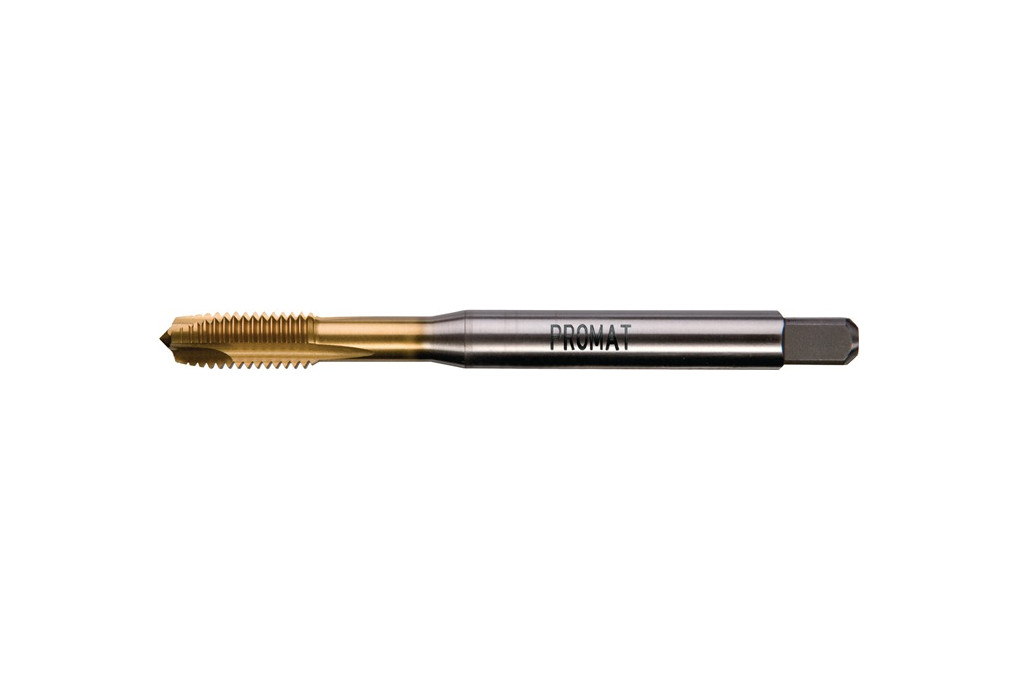 Maschinengewindebohrer DIN 371B M3x0,5mm HSS Co TiN 6H PROMAT Maschinengewindebohrer DIN 371B M3x0,5mm HSS Co TiN 6H PROMAT