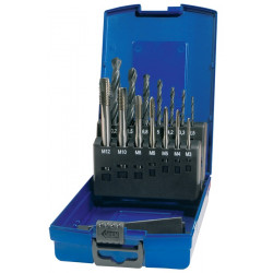 Maschinengewindebohrerset DIN 371 376 C VA M3 M12 14tlg.HSS Co Ku. Kass.PROMAT Maschinengewindebohrerset DIN 371 376 C VA M3 M12 14tlg.HSS Co Ku. Kass.PROMAT