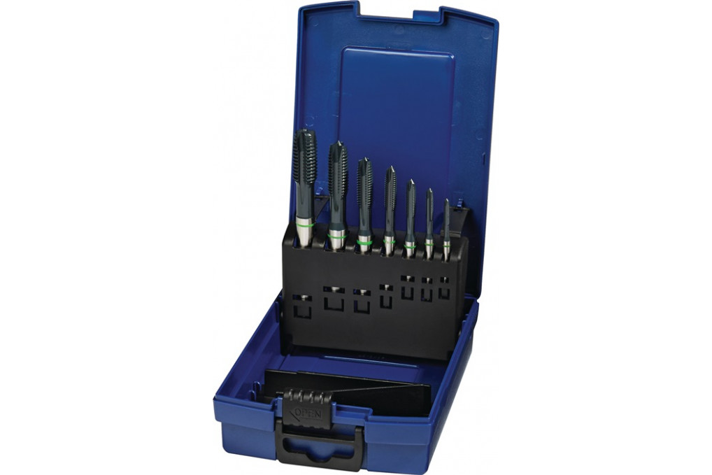 Maschinengewindebohrerset DIN 371 376 B Univ.M3 M12 HSS Co vap.Ku. Kass.PROMAT Maschinengewindebohrerset DIN 371 376 B Univ.M3 M12 HSS Co vap.Ku. Kass.PROMAT