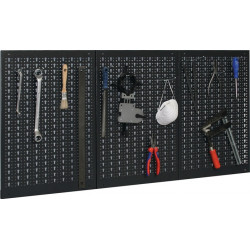 Lochwand Gesamt B1200xH600mm B400xH600mm m.12 Standardhaken Lochwand Gesamt B1200xH600mm B400xH600mm m.12 Standardhaken