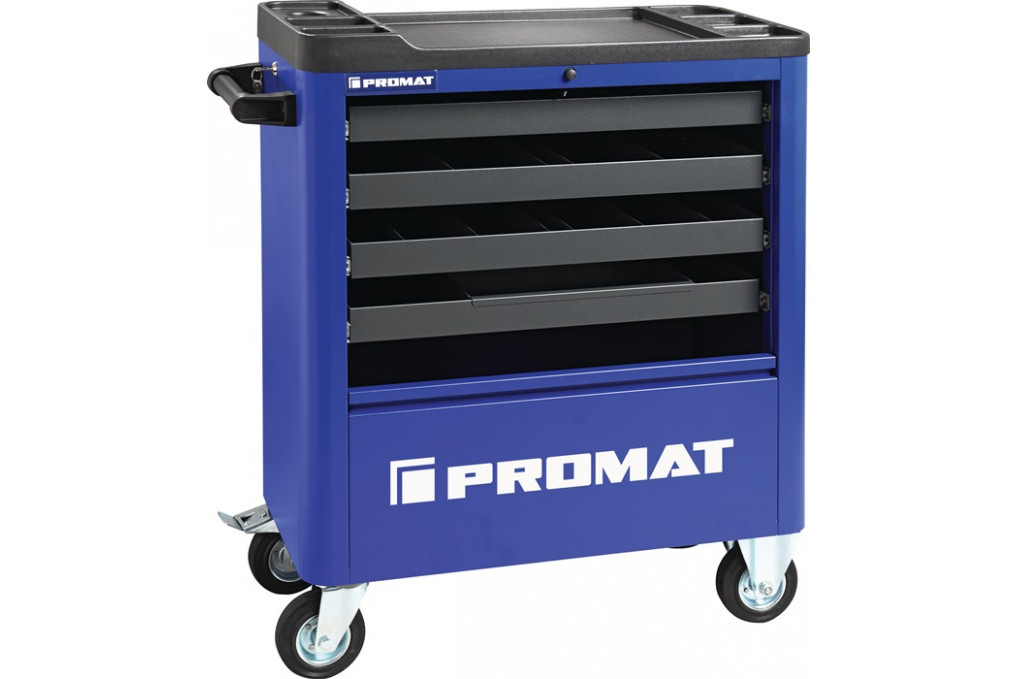 Werkstattwagen B855xT400xH895mm 300 kg 4 Schubl.Stahlbl.PROMAT Werkstattwagen B855xT400xH895mm 300 kg 4 Schubl.Stahlbl.PROMAT