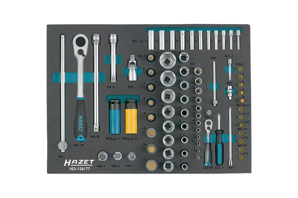 Werkzeugmodul 163 138 77 77 tlg.HAZET Werkzeugmodul 163 138 77 77 tlg.HAZET