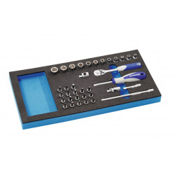Werkzeugmodul 36 tlg.1 3 Modul Steckschlü.PROMAT Werkzeugmodul 36 tlg.1 3 Modul Steckschlü.PROMAT