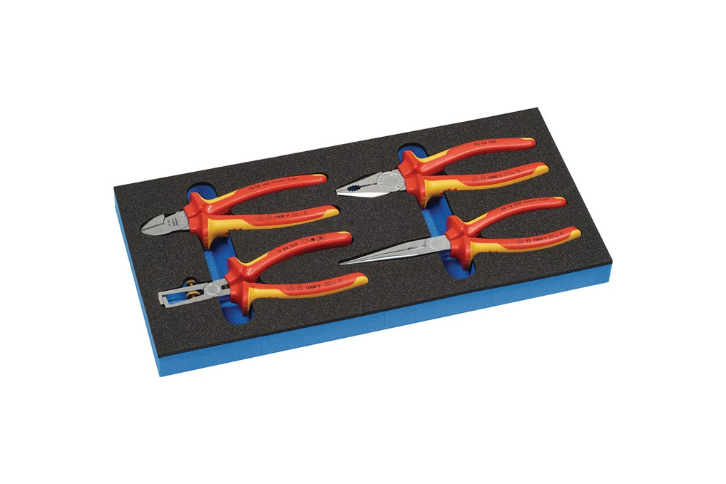 Werkzeugmodul 4 tlg.1 3 Modul VDE Zangensatz KNIPEX Werkzeugmodul 4 tlg.1 3 Modul VDE Zangensatz KNIPEX