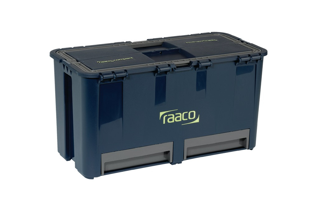 Werkzeugkoffer Compact 27 B474xT239xH250mm 6 Einst.fächer PP RAACO Werkzeugkoffer Compact 27 B474xT239xH250mm 6 Einst.fächer PP RAACO
