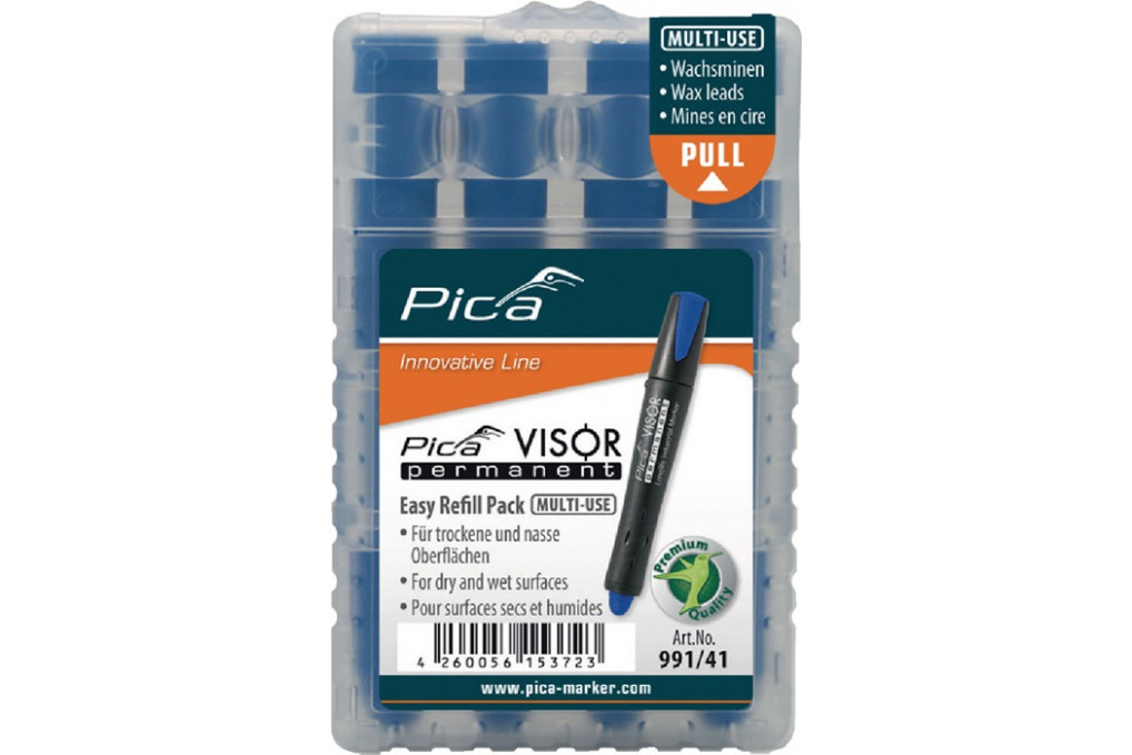Minenset Visor permanent 4x blau wasserfest 4 Minen Set PICA Minenset Visor permanent 4x blau wasserfest 4 Minen Set PICA