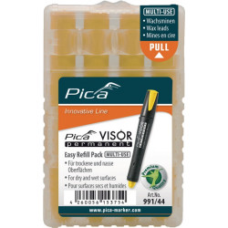 Minenset Visor permanent 4x gelb wasserfest 4 Minen Set PICA Minenset Visor permanent 4x gelb wasserfest 4 Minen Set PICA