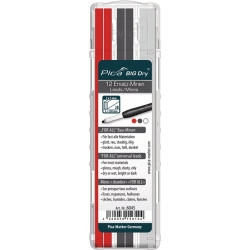 Minenset Pica BIG Dry je 4x graphit,weiß,rot, universell 12 Minen Set Minenset Pica BIG Dry je 4x graphit,weiß,rot, universell 12 Minen Set