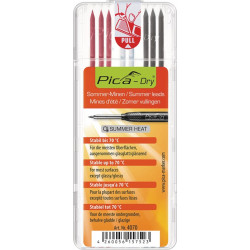 Minenset Pica Dry 3x graphit,3x rot,2x weiß b.70Grad stabil 8 Minen Set Minenset Pica Dry 3x graphit,3x rot,2x weiß b.70Grad stabil 8 Minen Set