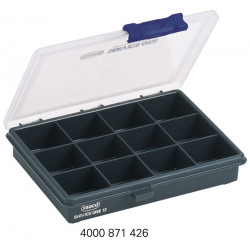 Sortimentskasten B175xT143xH32mm 12 Fächer transp.dunkelblau RAACO Sortimentskasten B175xT143xH32mm 12 Fächer transp.dunkelblau RAACO