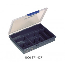Sortimentskasten B240xT195xH43mm 9 Fächer transp.dunkelblau RAACO Sortimentskasten B240xT195xH43mm 9 Fächer transp.dunkelblau RAACO