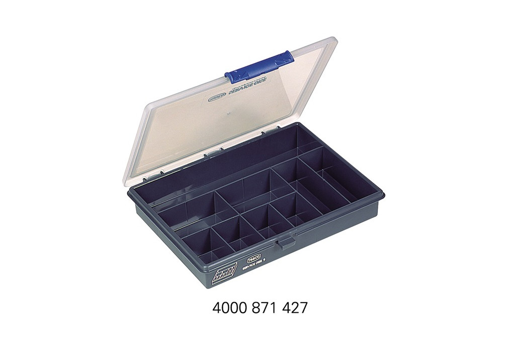 Sortimentskasten B240xT195xH43mm 9 Fächer transp.dunkelblau RAACO Sortimentskasten B240xT195xH43mm 9 Fächer transp.dunkelblau RAACO