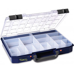 Sortimentskasten CarryLite 55 4x8 16 B337xT278xH57mm 16 Fächer blau RAACO Sortimentskasten CarryLite 55 4x8 16 B337xT278xH57mm 16 Fächer blau RAACO