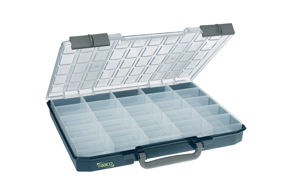 Sortimentskasten Carry Lite B415xT330xH57mm 25 1 Fächer blau RAACO