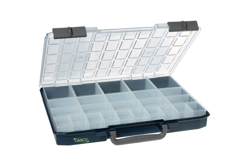 Sortimentskasten Carry Lite B415xT330xH57mm 25 2 Fächer blau RAACO