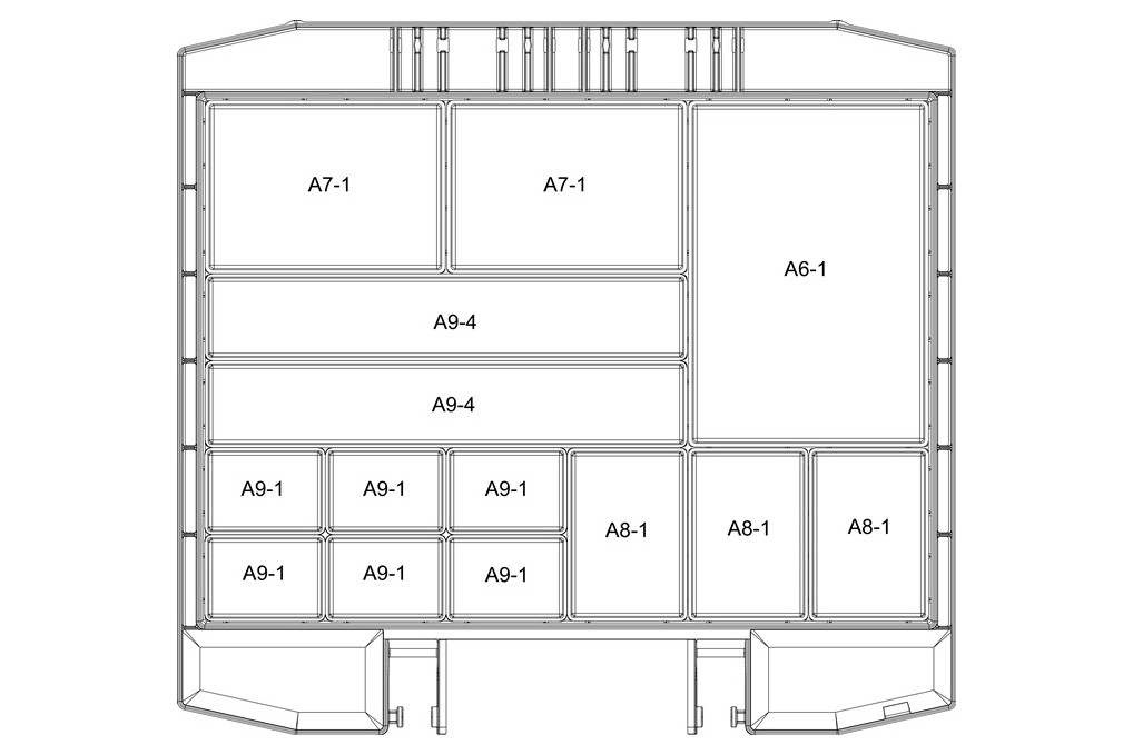 Sortimentskoffer boxxser B354xT323xH55mm 14 Fächer m.Profilraster RAACO Sortimentskoffer boxxser B354xT323xH55mm 14 Fächer m.Profilraster RAACO
