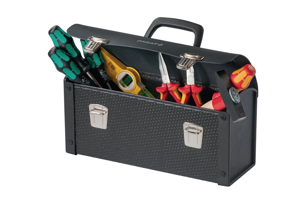 Werkzeugtasche B370xT140xH190mm 7l Kunststoff,Rindsleder,Con Pearl® PARAT Werkzeugtasche B370xT140xH190mm 7l Kunststoff,Rindsleder,Con Pearl® PARAT