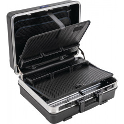 Schalenkoffer B463xT171xH355mm m.Werkzeugmodul 28,1l ABS Ku.Alu Rahmen PROMAT Schalenkoffer B463xT171xH355mm m.Werkzeugmodul 28,1l ABS Ku.Alu Rahmen PROMAT