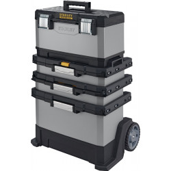 Rollende Werkstatt B568xT389xH893mm Ku.u.Metall abnehmbare Werkzeugbox STANLEY Rollende Werkstatt B568xT389xH893mm Ku.u.Metall abnehmbare Werkzeugbox STANLEY