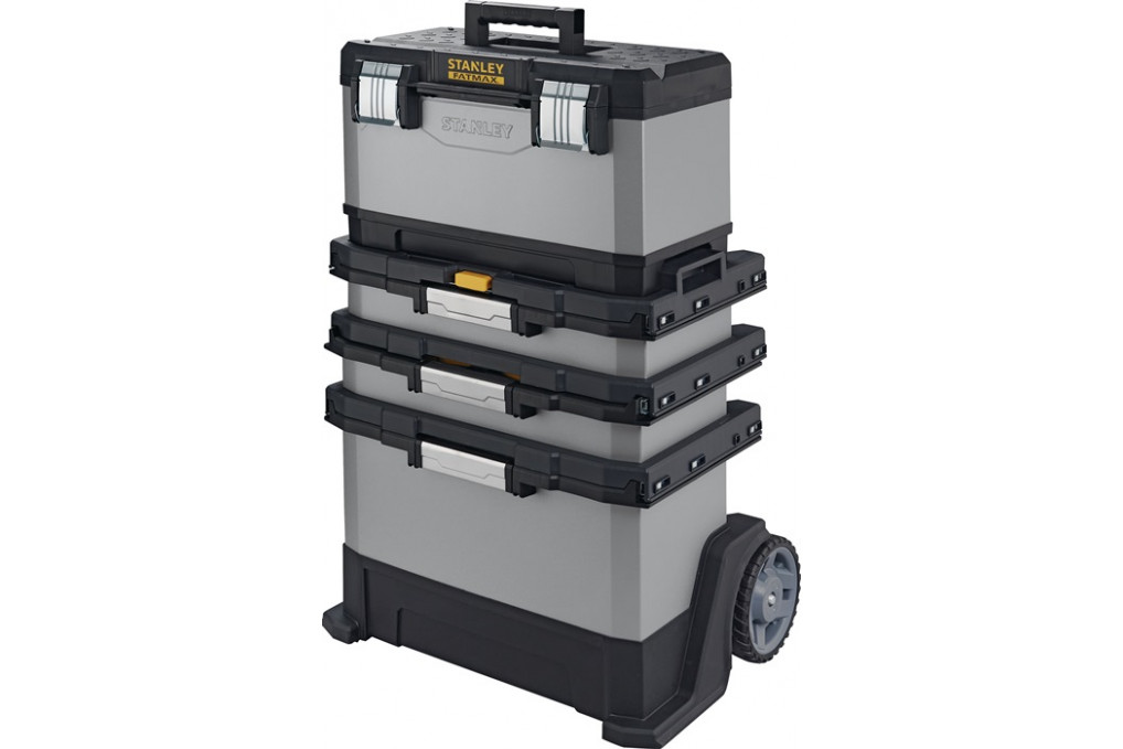 Rollende Werkstatt B568xT389xH893mm Ku.u.Metall abnehmbare Werkzeugbox STANLEY Rollende Werkstatt B568xT389xH893mm Ku.u.Metall abnehmbare Werkzeugbox STANLEY