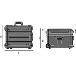 Schalenkoffer Innen B470xT390xH340mm HDPE 64l PROMAT Schalenkoffer Innen B470xT390xH340mm HDPE 64l PROMAT
