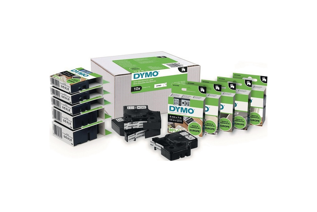Schriftband Band B.19mm Band L.7m Stand.schwarz auf transp.DYMO Schriftband Band B.19mm Band L.7m Stand.schwarz auf transp.DYMO