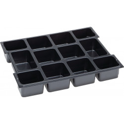 Kleinteileeinsatz L BOXX® LB 102 B404xT312xH61mm Polystyrol m.12 Mulden Kleinteileeinsatz L BOXX® LB 102 B404xT312xH61mm Polystyrol m.12 Mulden