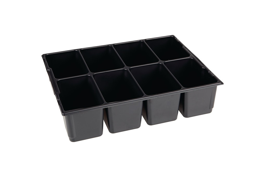 Kleinteileeinsatz L BOXX® LB 136 B404xT317xH97mm Polystyrol m.8 Mulden Kleinteileeinsatz L BOXX® LB 136 B404xT317xH97mm Polystyrol m.8 Mulden