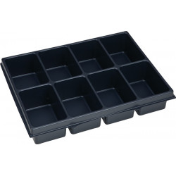 Kleinteileeinsatz i BOXX® iB 72 B349xT265xH63mm Polystyrol m.8 Mulden Kleinteileeinsatz i BOXX® iB 72 B349xT265xH63mm Polystyrol m.8 Mulden