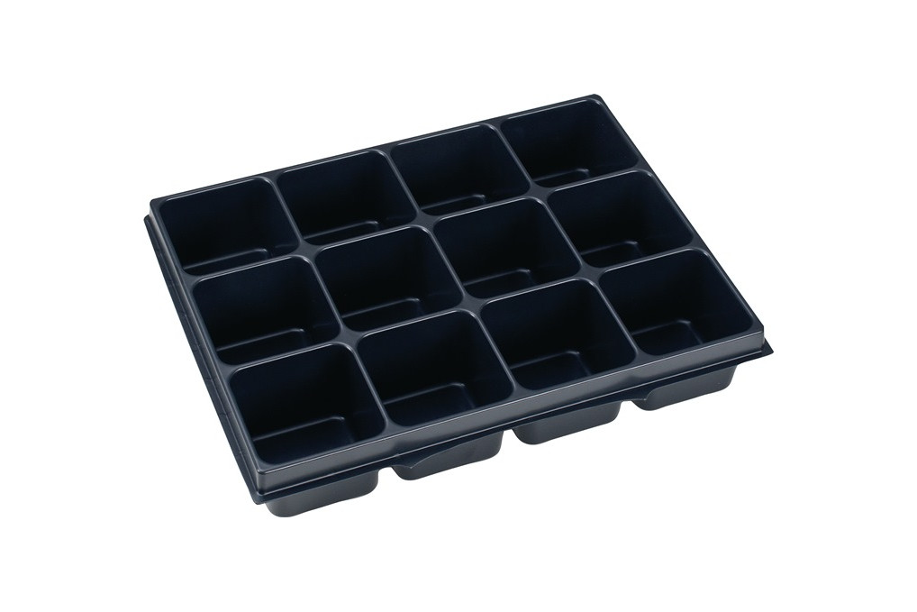 Kleinteileeinsatz i BOXX® iB 72 B349xT265xH63mm Polystyrol m.12 Mulden Kleinteileeinsatz i BOXX® iB 72 B349xT265xH63mm Polystyrol m.12 Mulden
