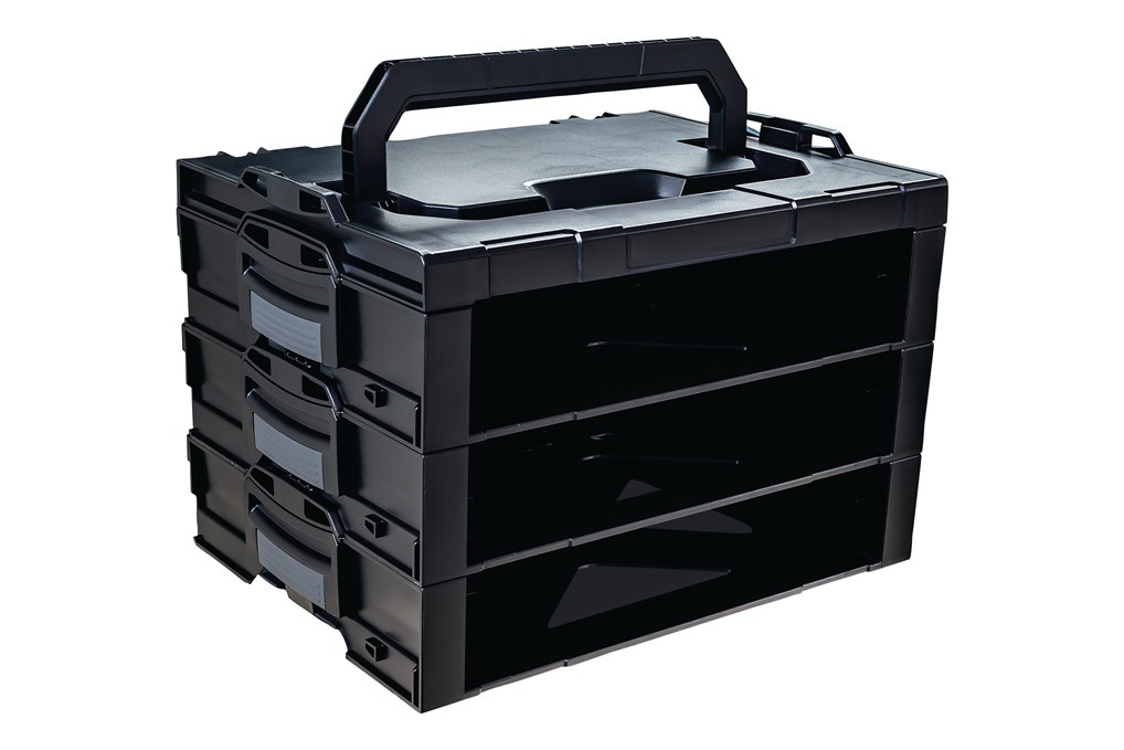 Sortimentskastentresor i BOXX® Rack 3er Block B442xT304xH342mm ABS BS SYSTEMS