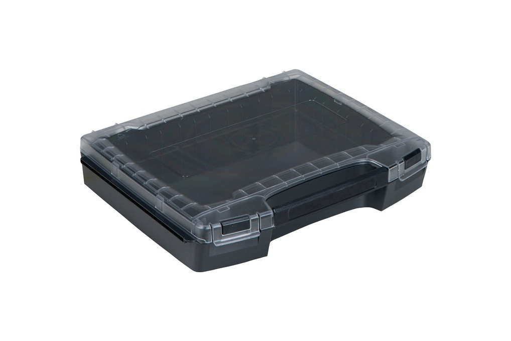 Sortimentskasten i BOXX® 72 B367xTxH72mm Fächer transp.schwarz BS SYSTEMS