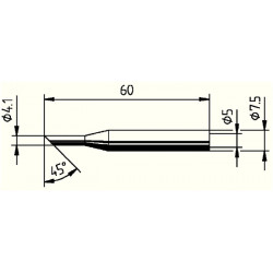 Lötspitze Serie 172 angeschrägt B.4,1mm 0172 LD SB ERSA Lötspitze Serie 172 angeschrägt B.4,1mm 0172 LD SB ERSA