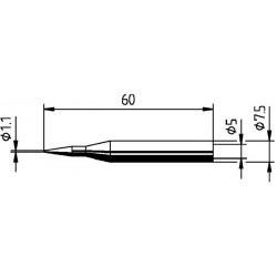 Lötspitze Serie 172 bleistiftspitz B.1,1mm 0172 BD SB ERSA Lötspitze Serie 172 bleistiftspitz B.1,1mm 0172 BD SB ERSA