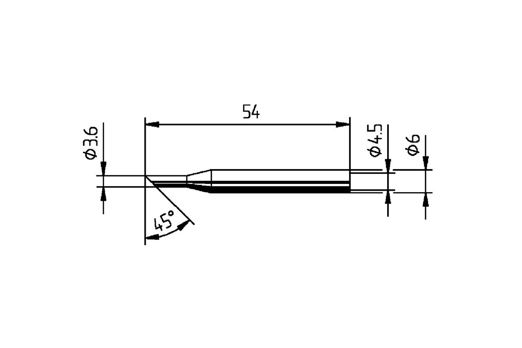 Lötspitze Serie 162 angeschrägt B.3,6mm 0162 LD SB ERSA Lötspitze Serie 162 angeschrägt B.3,6mm 0162 LD SB ERSA