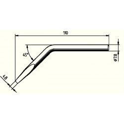Lötspitze Ser.082 abgew.B.4,8mm 0082 JD SB ERSA Lötspitze Ser.082 abgew.B.4,8mm 0082 JD SB ERSA
