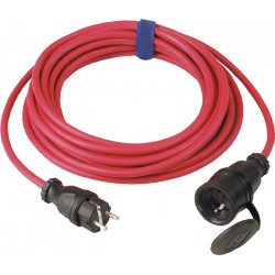 Schutzkontaktverlängerung 16 A 250 V 3x1,5mm² 50m H07RN F rot IP44 JÄGER DIREKT Schutzkontaktverlängerung 16 A 250 V 3x1,5mm² 50m H07RN F rot IP44 JÄGER DIREKT