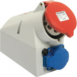 CEE Wanddose 32 A 400 V Steckerst.6 h IP44 AS SCHWABE CEE Wanddose 32 A 400 V Steckerst.6 h IP44 AS SCHWABE