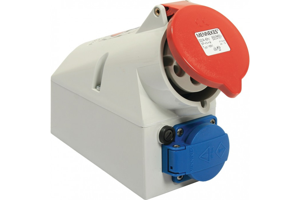 CEE Wanddose 32 A 400 V Steckerst.6 h IP44 AS SCHWABE CEE Wanddose 32 A 400 V Steckerst.6 h IP44 AS SCHWABE