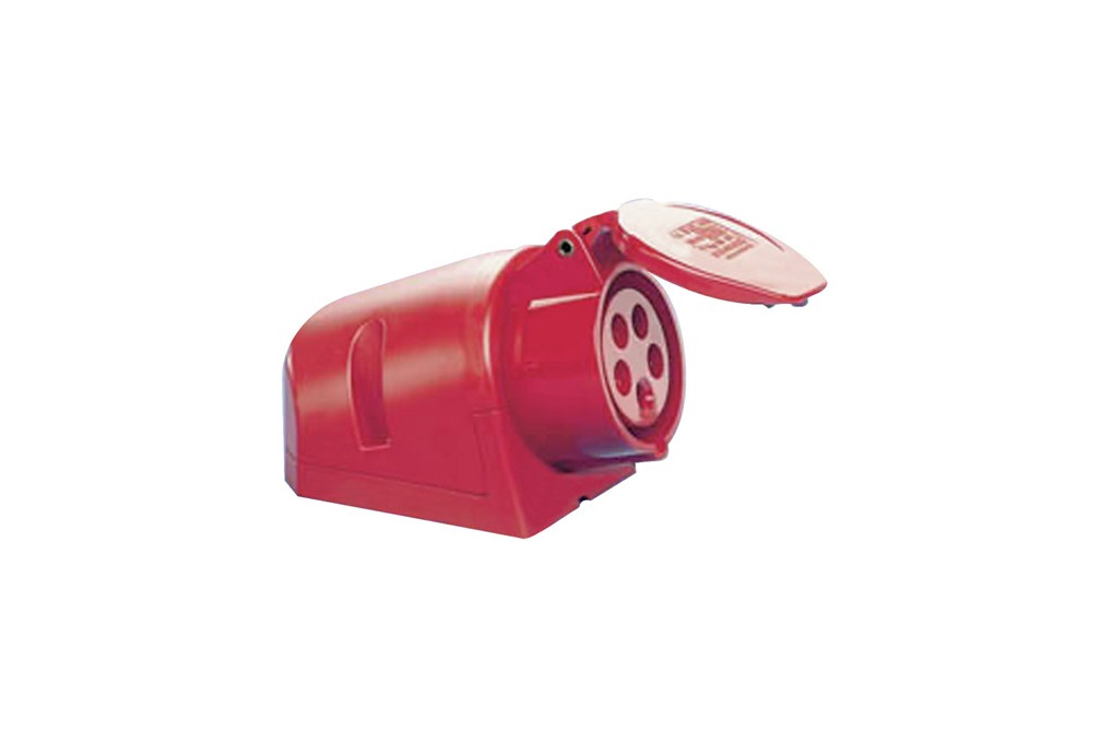 CEE Wanddose 32 A 400 V Steckerst.6 h m.Klappdeckel IP44 JÄGER DIREKT