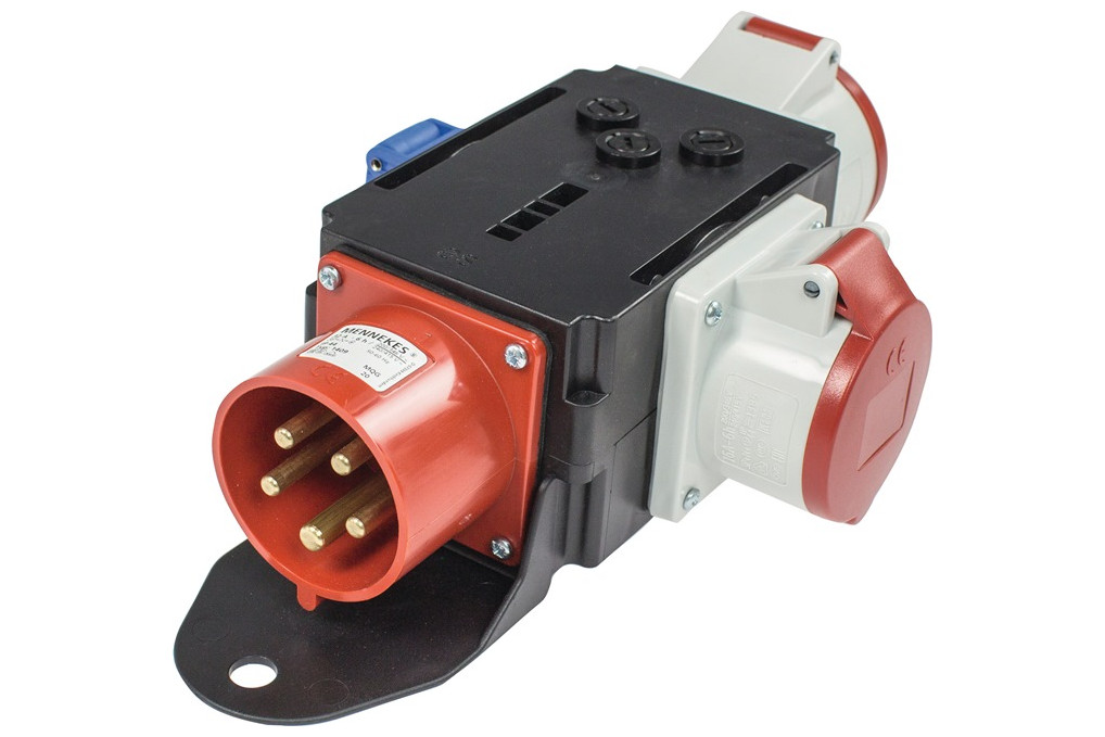 CEE Adapter MIXO MOSEL 1xCEE Stecker 400V,32 A,5 polig IP44 AS SCHWABE CEE Adapter MIXO MOSEL 1xCEE Stecker 400V,32 A,5 polig IP44 AS SCHWABE