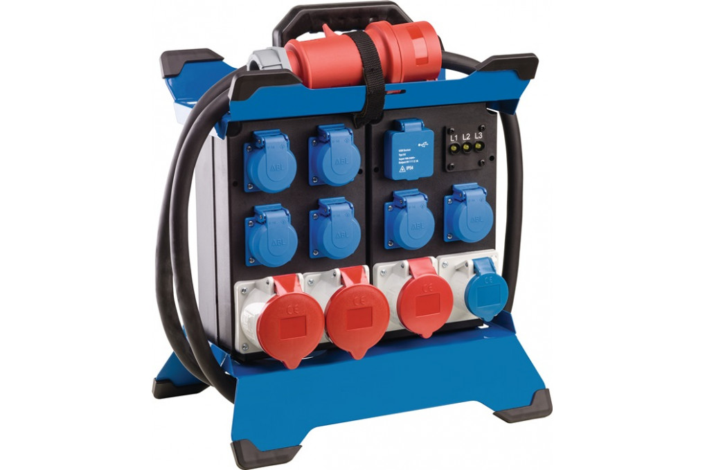 CEE Standstromverteiler STECKY DUO 4 CEE Stecker 400V,32 A,5 polig AS SCHWABE CEE Standstromverteiler STECKY DUO 4 CEE Stecker 400V,32 A,5 polig AS SCHWABE