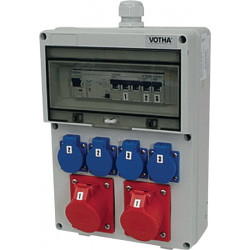 Kunststoffwandverteiler Verschraubung M32 1xCEE 32 A,1xCEE 16 A,4x230V Kunststoffwandverteiler Verschraubung M32 1xCEE 32 A,1xCEE 16 A,4x230V