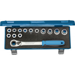 Steckschlüsselsatz 19 SKU 20 14 tlg.1 2 Zoll SW 10 24mm Z.60 6KT GEDORE Steckschlüsselsatz 19 SKU 20 14 tlg.1 2 Zoll SW 10 24mm Z.60 6KT GEDORE