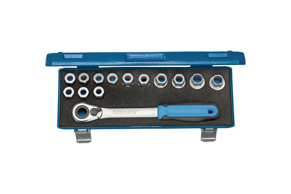 Steckschlüsselsatz 19 SKU 20 14 tlg.1 2 Zoll SW 10 24mm Z.60 6KT GEDORE Steckschlüsselsatz 19 SKU 20 14 tlg.1 2 Zoll SW 10 24mm Z.60 6KT GEDORE