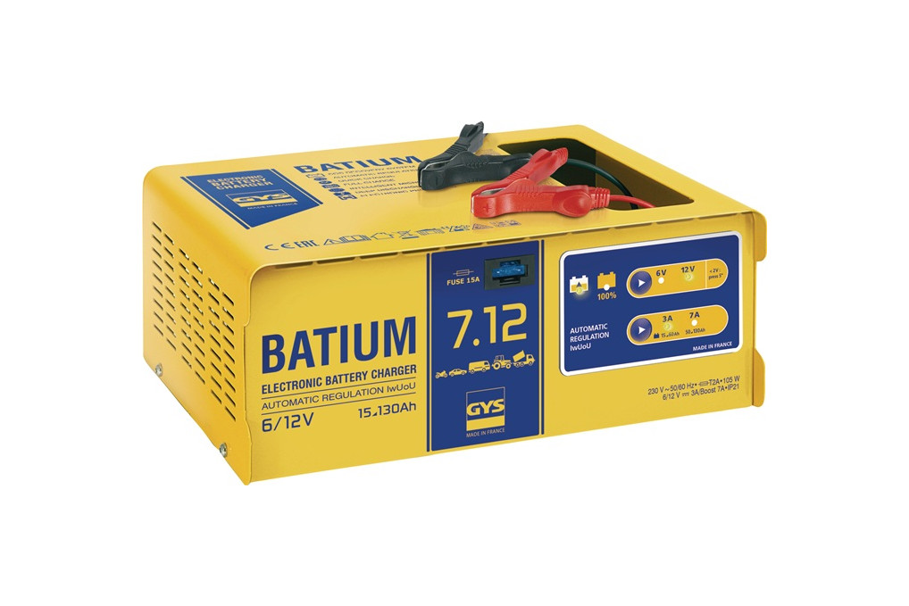 Batterieladegerät BATIUM 7 12 6 12 V effektiv:11 arithmetisch:3 7 A GYS Batterieladegerät BATIUM 7 12 6 12 V effektiv:11 arithmetisch:3 7 A GYS