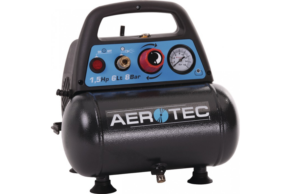 Kompressor Aerotec Airliner 6 200l min 8bar 1,1 kW 230 V,50 Hz 6l AEROTEC