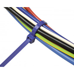 Kabelbinder L.280mm B.4,5mm PA 6.6 blau 100St. Btl.SAPISELCO