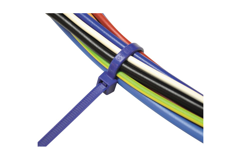 Kabelbinder L.280mm B.4,5mm PA 6.6 blau 100St. Btl.SAPISELCO